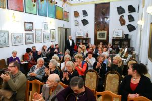 Wojciech Waleczek and audience - 1234th Liszt Evening, Music and Literature Club in Wrocław, 8th Dec 2016, <br>  Photo by Andrzej Solnica.